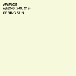 #F6F9DB - Spring Sun Color Image